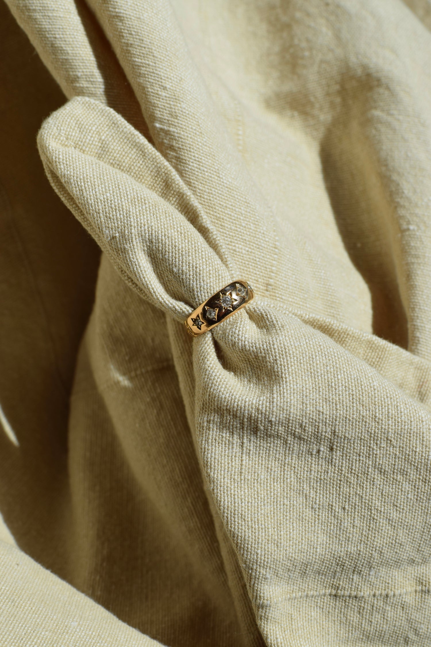 Starfall Ring- Vintage Diamond Constallation Ring