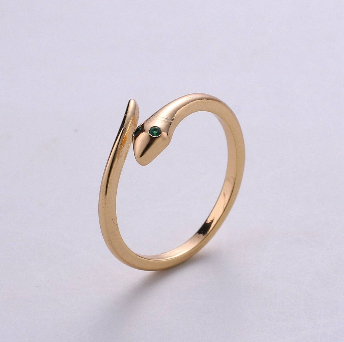 Dainty Gold Serpent Ring