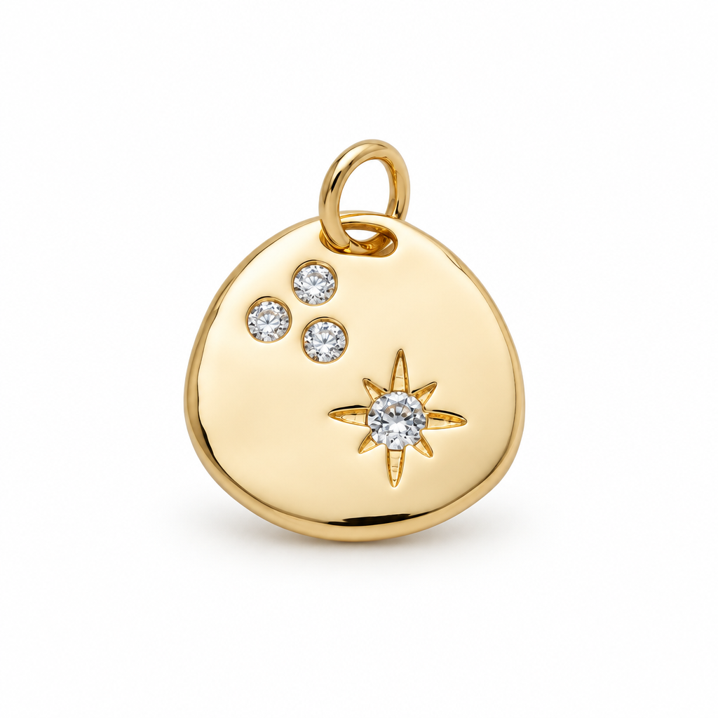 18K Gold Filled Celestial Star Charm