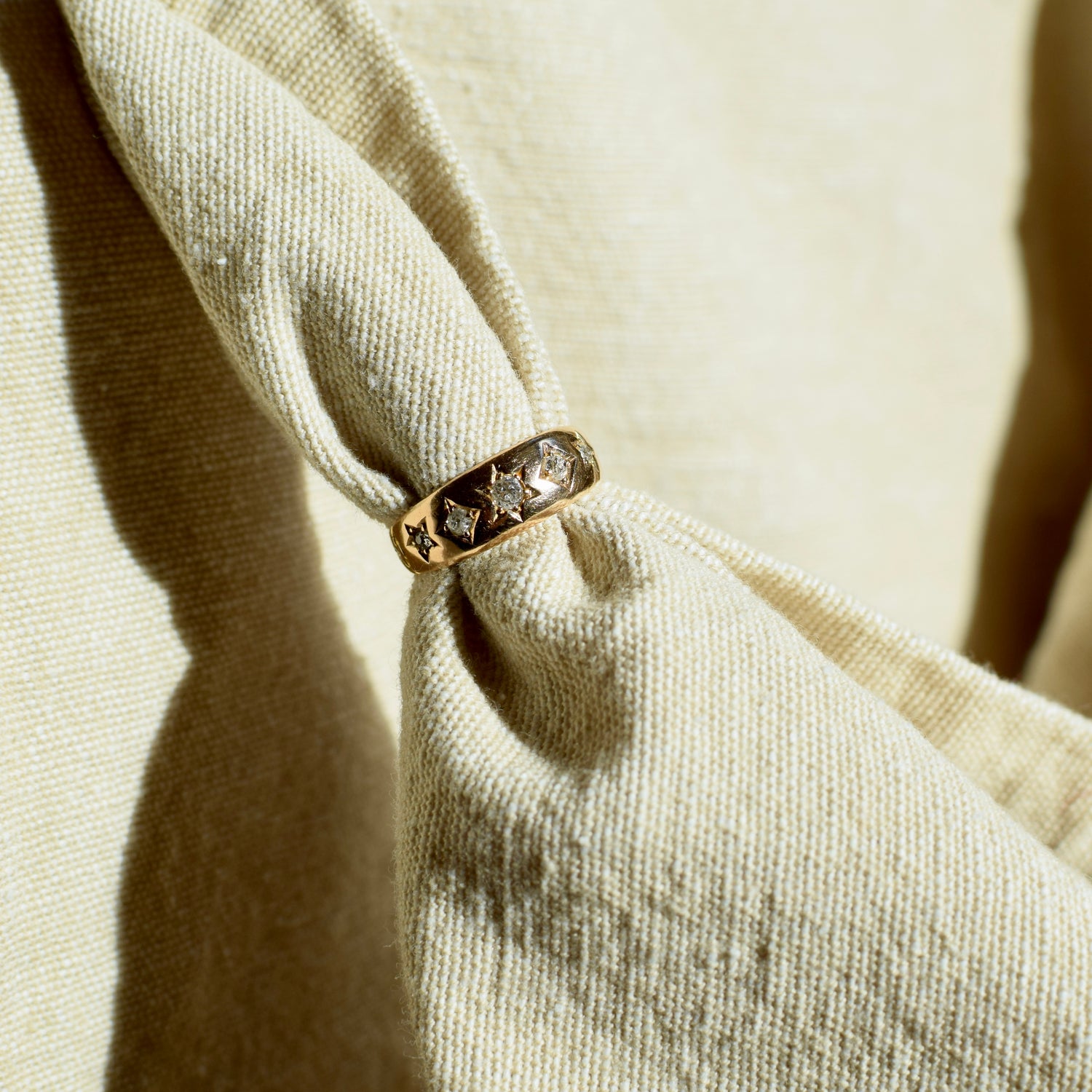Starfall Ring- Vintage Diamond Constallation Ring