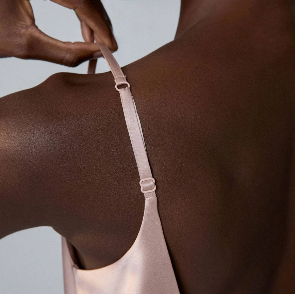 Lunya Washable Silk Bias Slip Dress